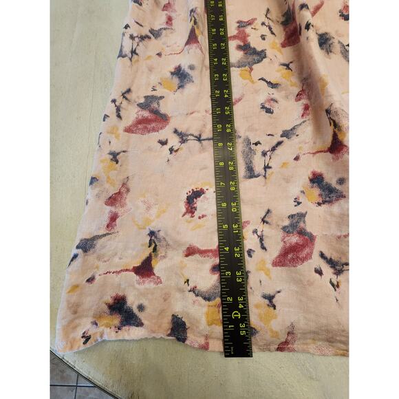 Bellambra 100% Italian Linen Halter Shift Dress SZ S Pink - Picture 9 of 9